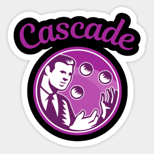 Juggle Cascade - Jonglage Ball Jonglieren Sticker